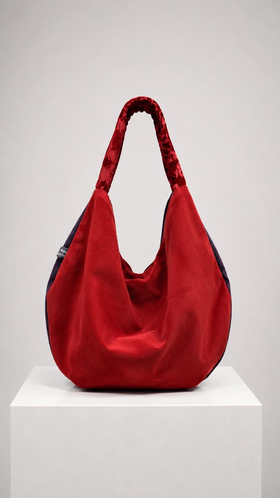 Maxi bag duo viola e nero