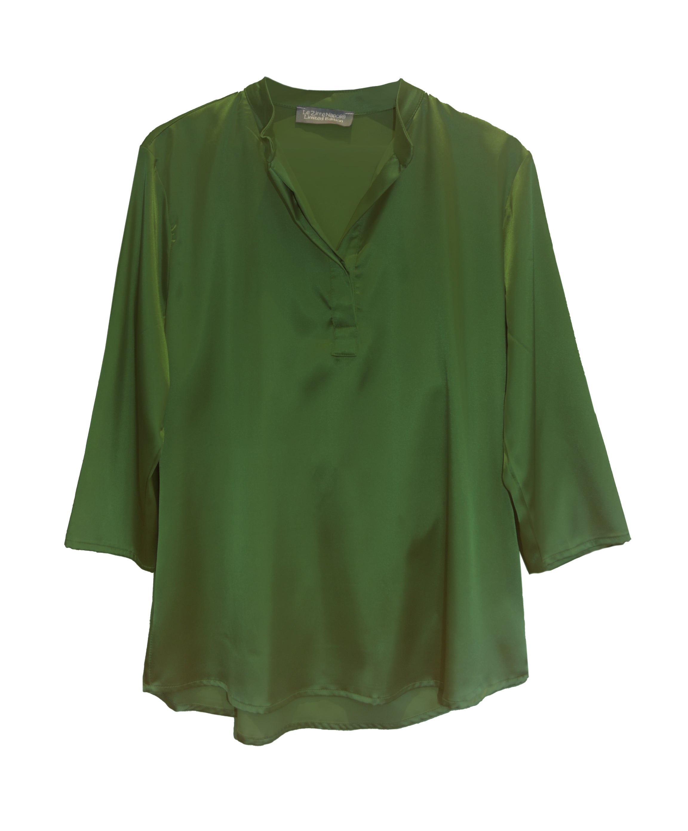 Camicia colletto Verde militare
