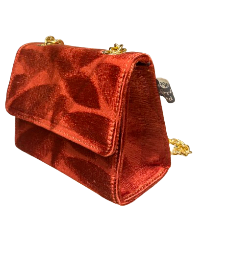 SCATOLETTA VELLUTO FOGLIA