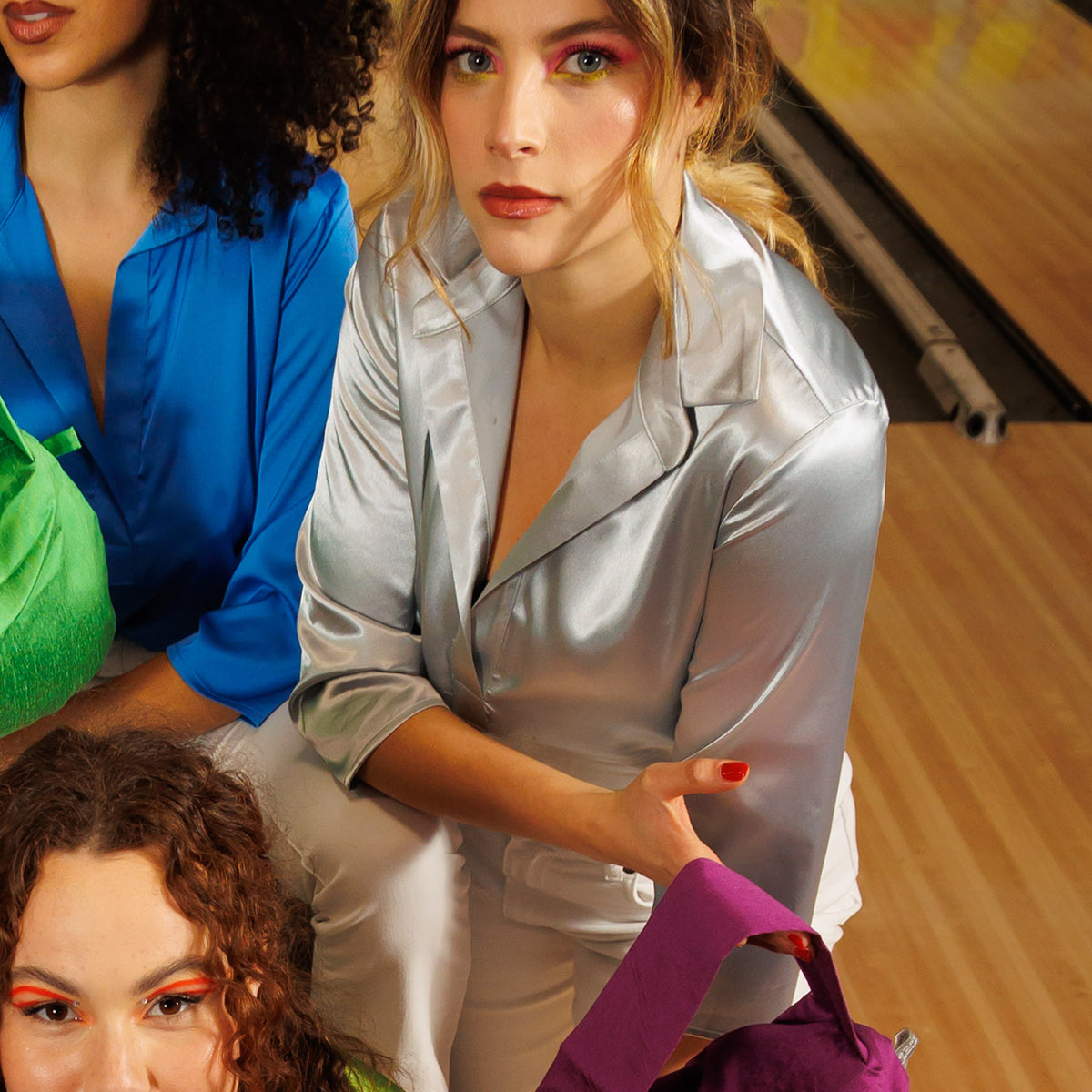 Camicia colletto argento