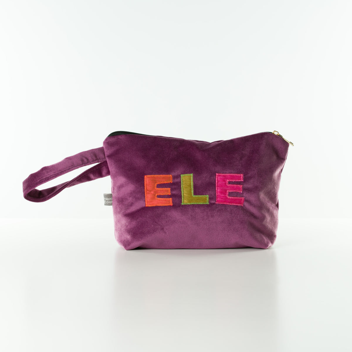 Pochette Velluto Viola con Nome