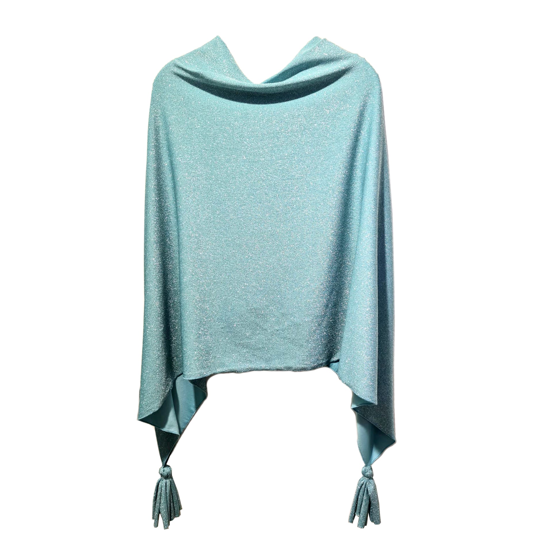 Capresino lurex azzurro acqua