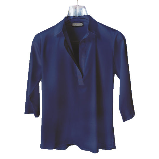 Camicia colletto blu scuro
