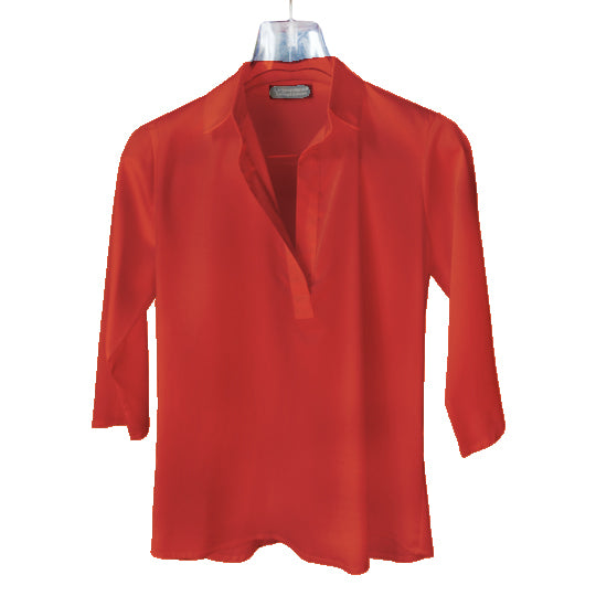 Camicia colletto arancio