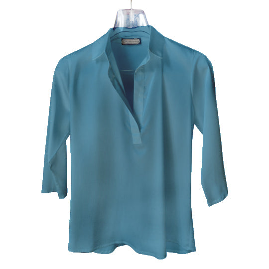 Camicia colletto ottanio