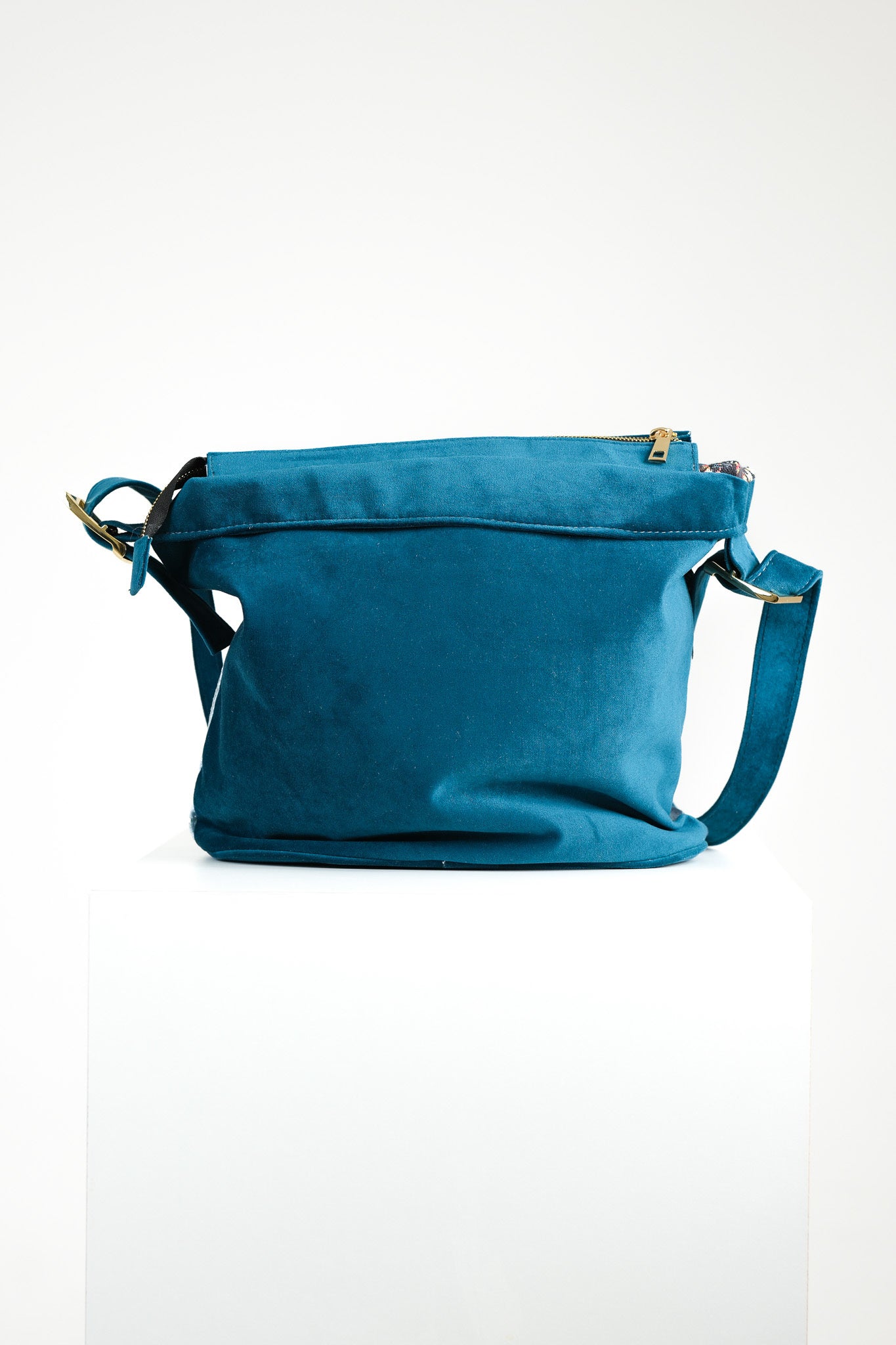 Fibbiona  Azzurro  Broccato