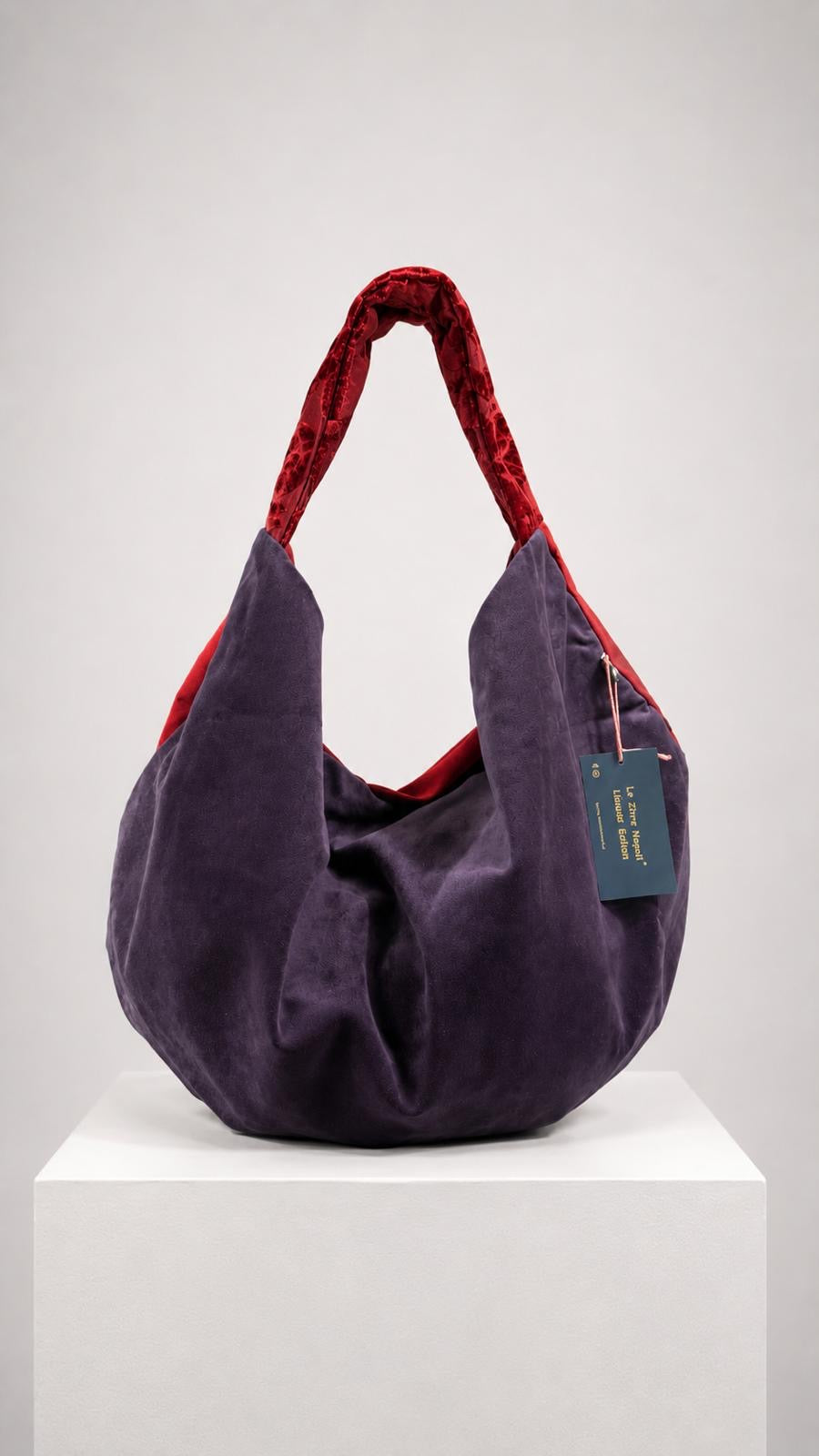 Maxi bag duo viola e nero